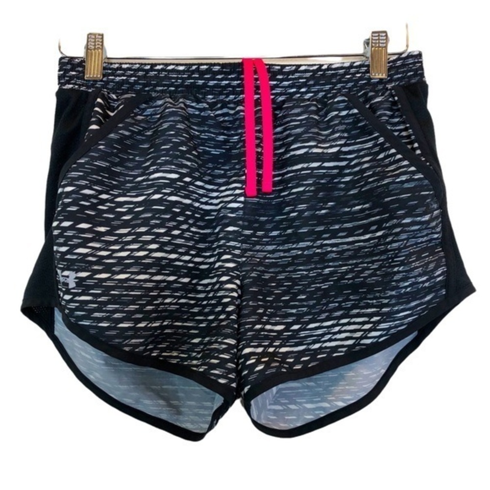 Under Armour Active Drawstring Shorts Black Pink